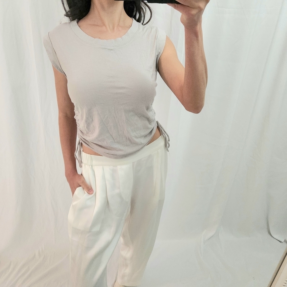 Gray Sleeveless Top